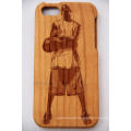 Laser Basket Ball Star Wood Mobile Cover